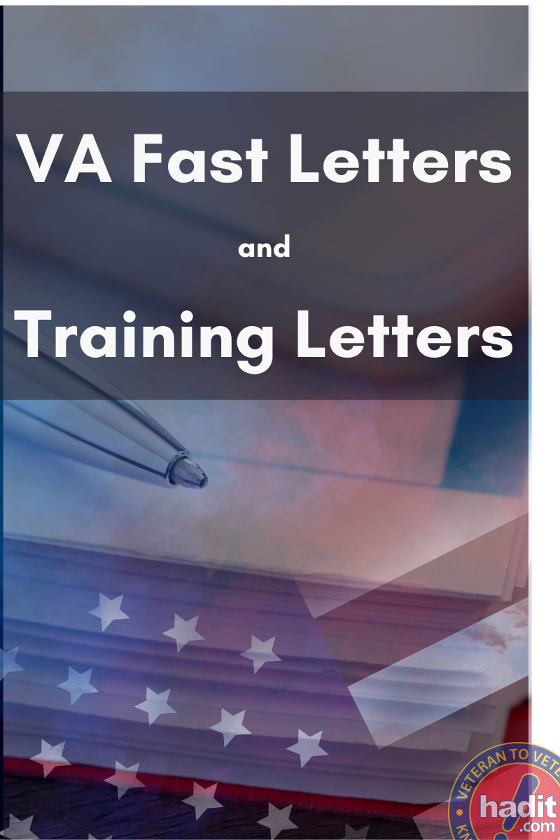 VA Fast Letters and VA Training Letters