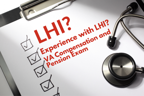 LHI is doing doing VA Compensation and Exams