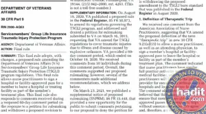 Servicemembers Group Life Insurance Traumatic Injury Protection Program Final Rule Fed Reg 03-15-2023-thumbnail • HadIt.com’s VA Disability Community Vets helping Vets since 1997