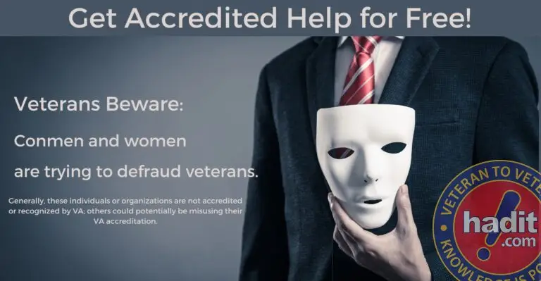 Beware Conman trying to defraud veterans of benefits.