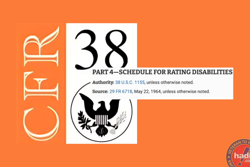 38CFR4 Schedule for Rating Disabilities