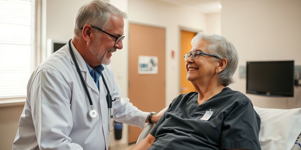 Veteran receiving care from healthcare provider