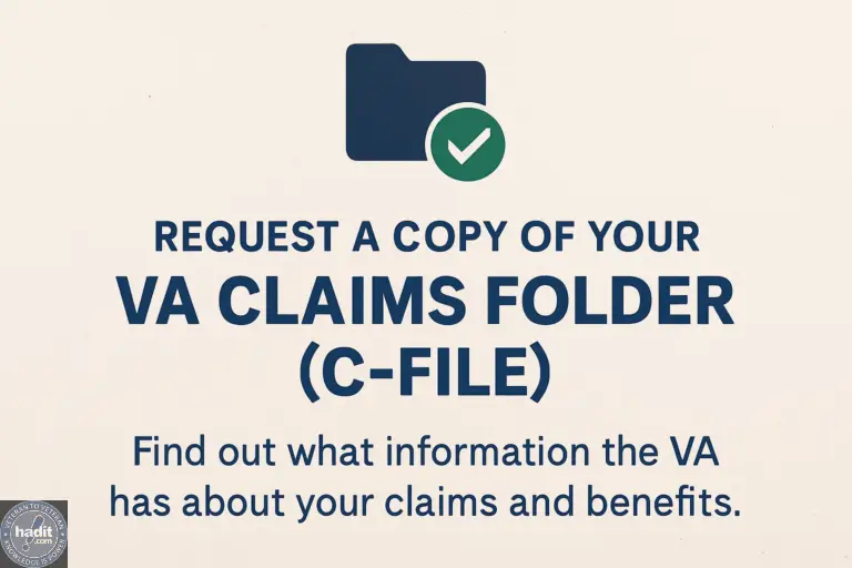 Instructions on how to request a copy of your VA claims folder (C-File) and understand your benefits.